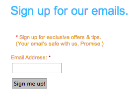 Email Sign Up