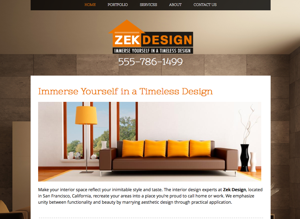 Zek Design Website