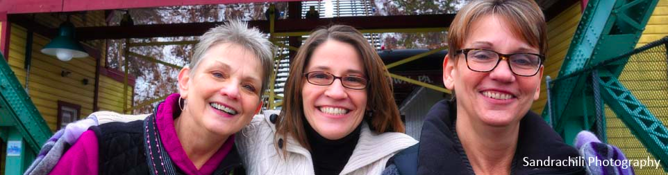 Mary and her sisters Vicki and Nancy of Miracle Mittens